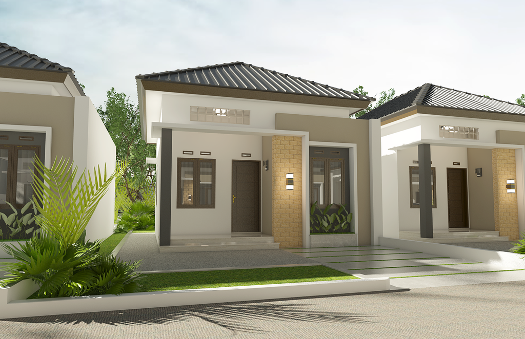 foto tampak rumah tipe 36 perumahan Radija City Cluster - 6 (RCC-6)