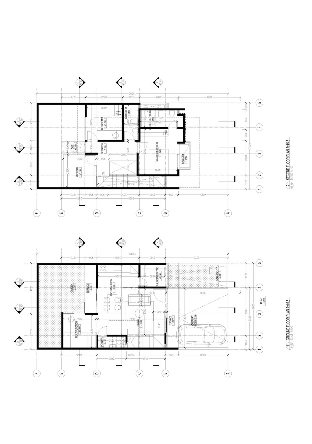 foto denah rumah tipe HAMPTON SIGNATURE perumahan CENTRAL PARK JUANDA THE SOUTH