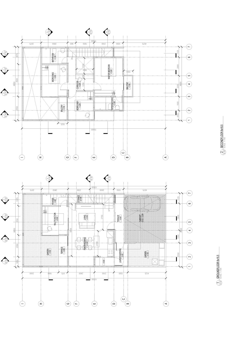 foto denah rumah tipe MORNINGTON SIGNATURE perumahan CENTRAL PARK JUANDA THE SOUTH