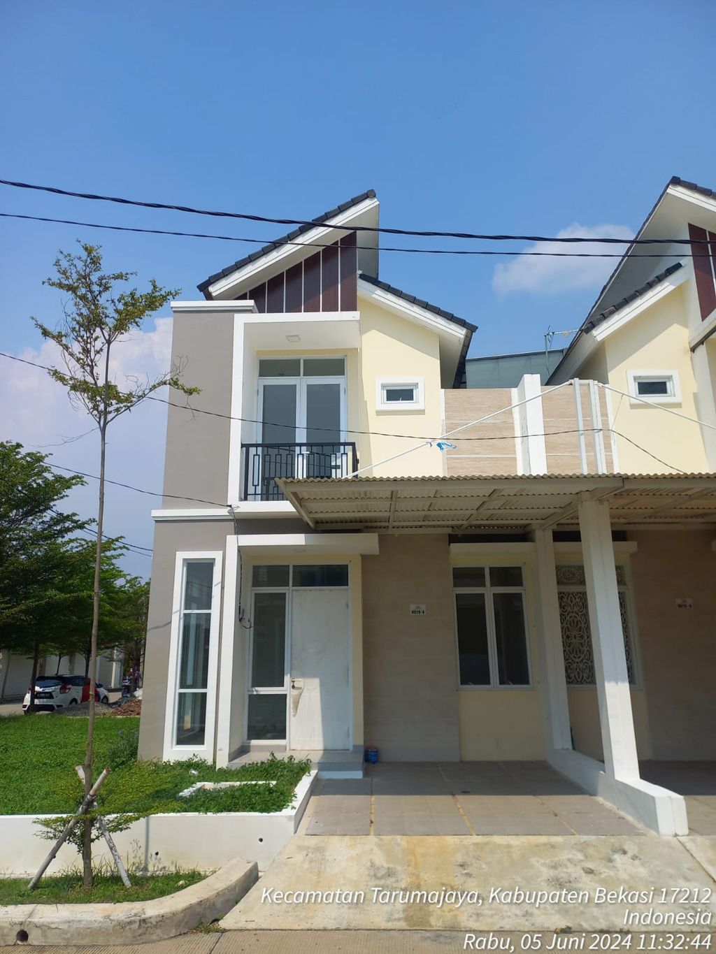 foto tampak rumah tipe MILAN perumahan VICTORIA GREEN RESIDENCE