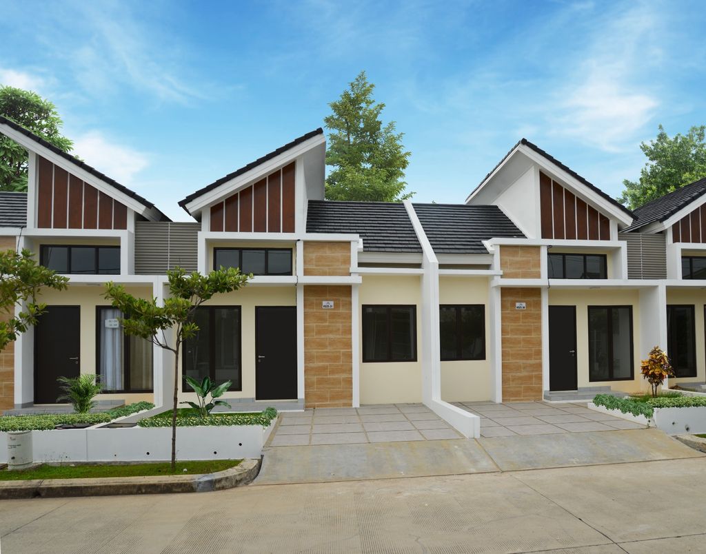 foto tampak rumah tipe NAPOLI perumahan VICTORIA GREEN RESIDENCE