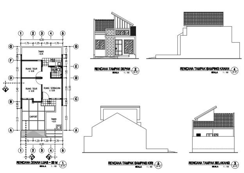 foto denah rumah tipe NAPOLI perumahan VICTORIA GREEN RESIDENCE