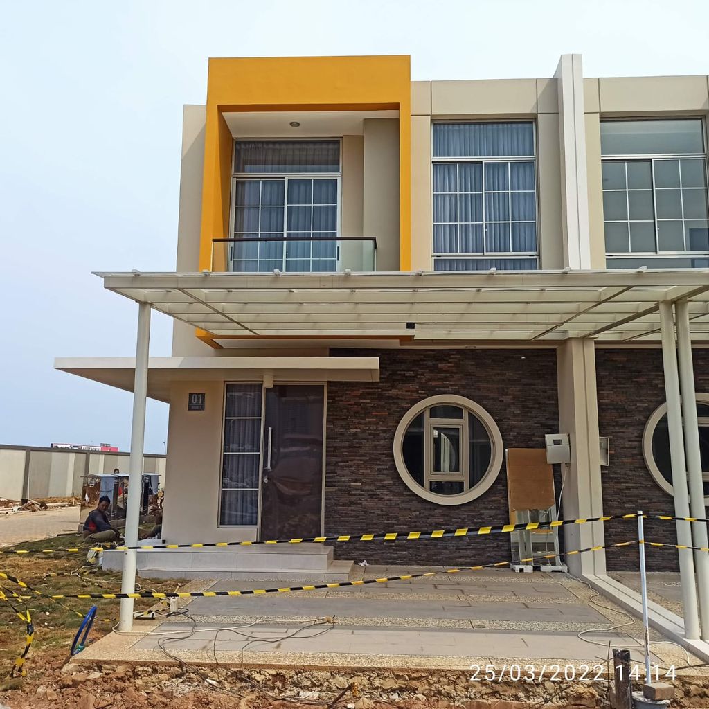 foto tampak rumah tipe Fuchia perumahan DISTRIK 17 & 19 ( CLUSTER DENVER)