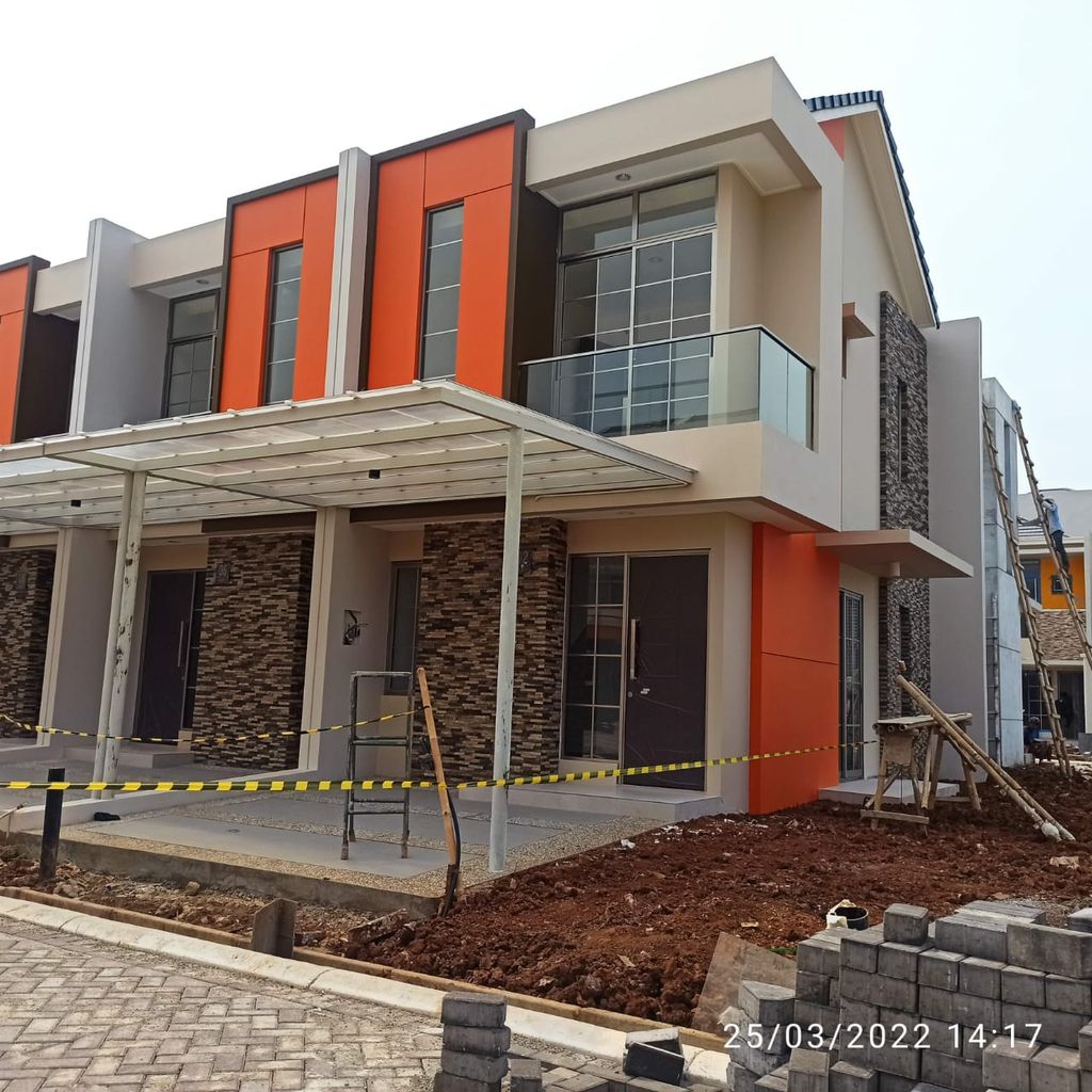 foto tampak rumah tipe Lilac perumahan DISTRIK 17 & 19 ( CLUSTER DENVER)
