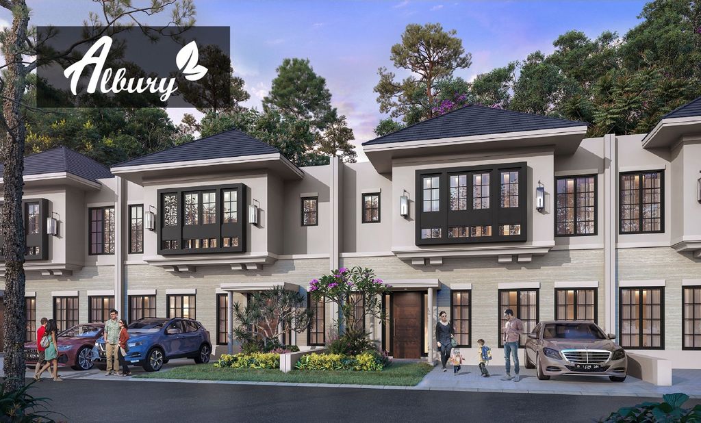 foto tampak rumah tipe Albury perumahan CITRALAND TANJUNG MORAWA