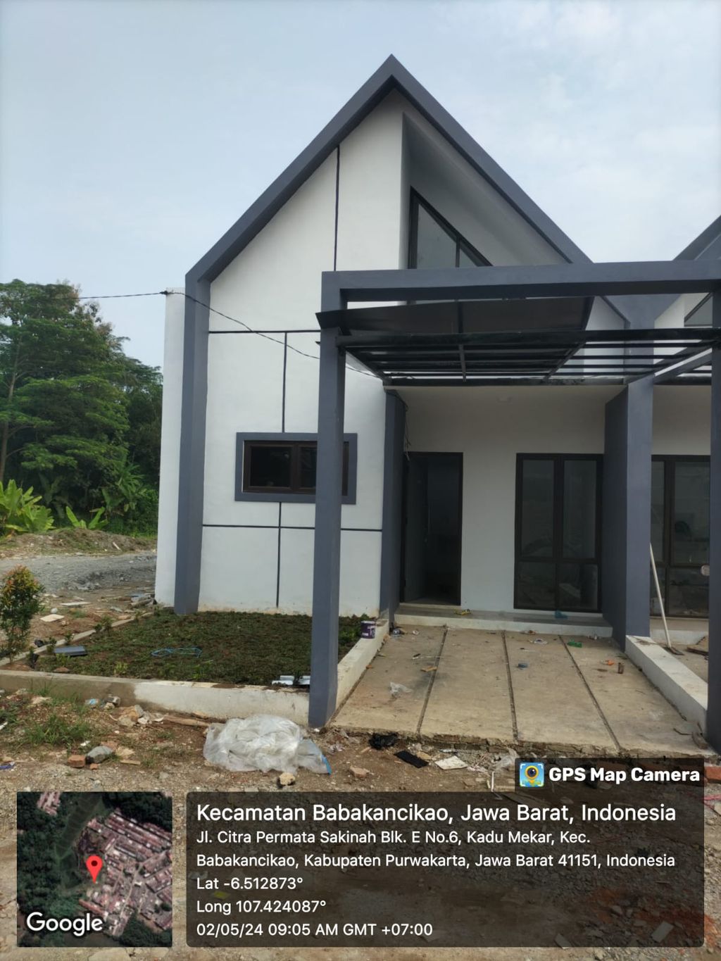 foto tampak rumah tipe 36/60 perumahan CITRA PERMATA SAKINAH