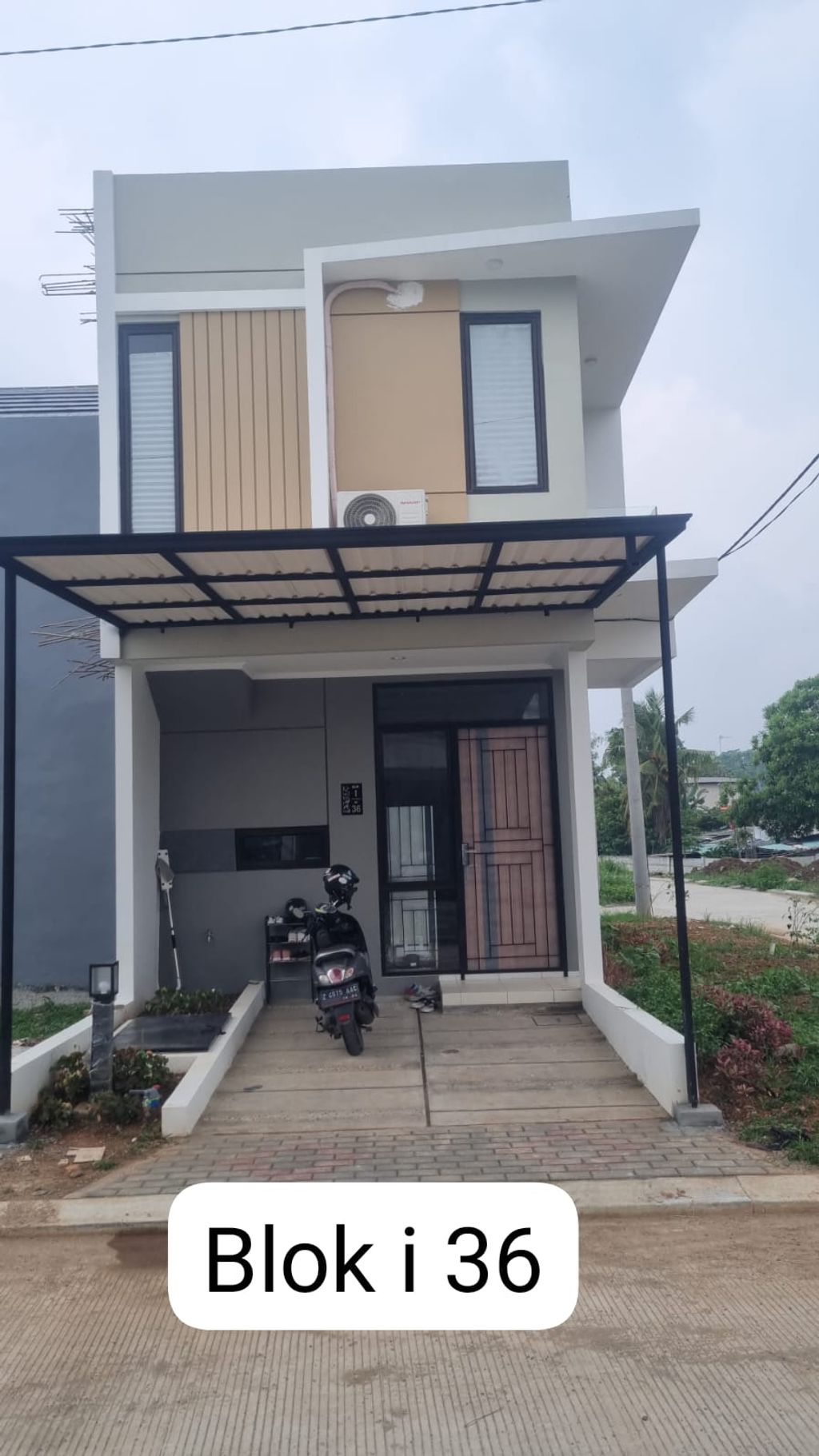 foto tampak rumah tipe THALASSA 85/60 perumahan Perumahan Galuh Mas