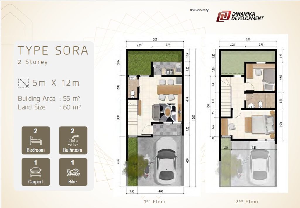foto denah rumah tipe SORA D2 NO 15 perumahan SUTA KASA