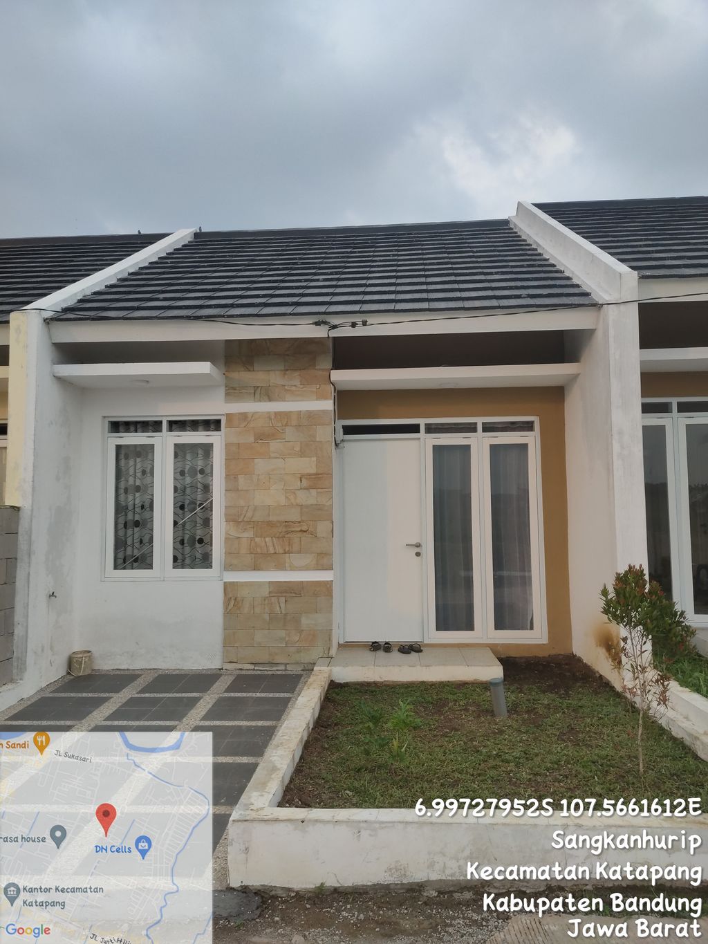 foto tampak rumah tipe 30/60 HOOK perumahan TEDUH KATAPANG
