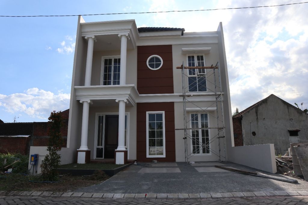 foto tampak rumah tipe Topaz F-15 perumahan Green Diamond Residence