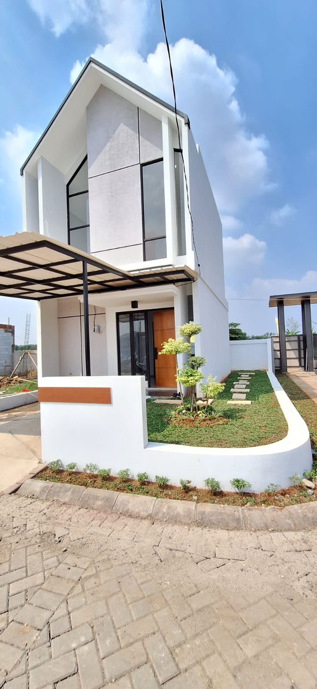 foto tampak rumah tipe 50/60 perumahan NARA RESIDENCE