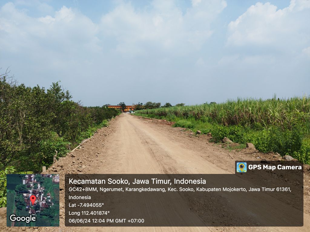 foto posisi tengah perumahan Permata Residence Hutama