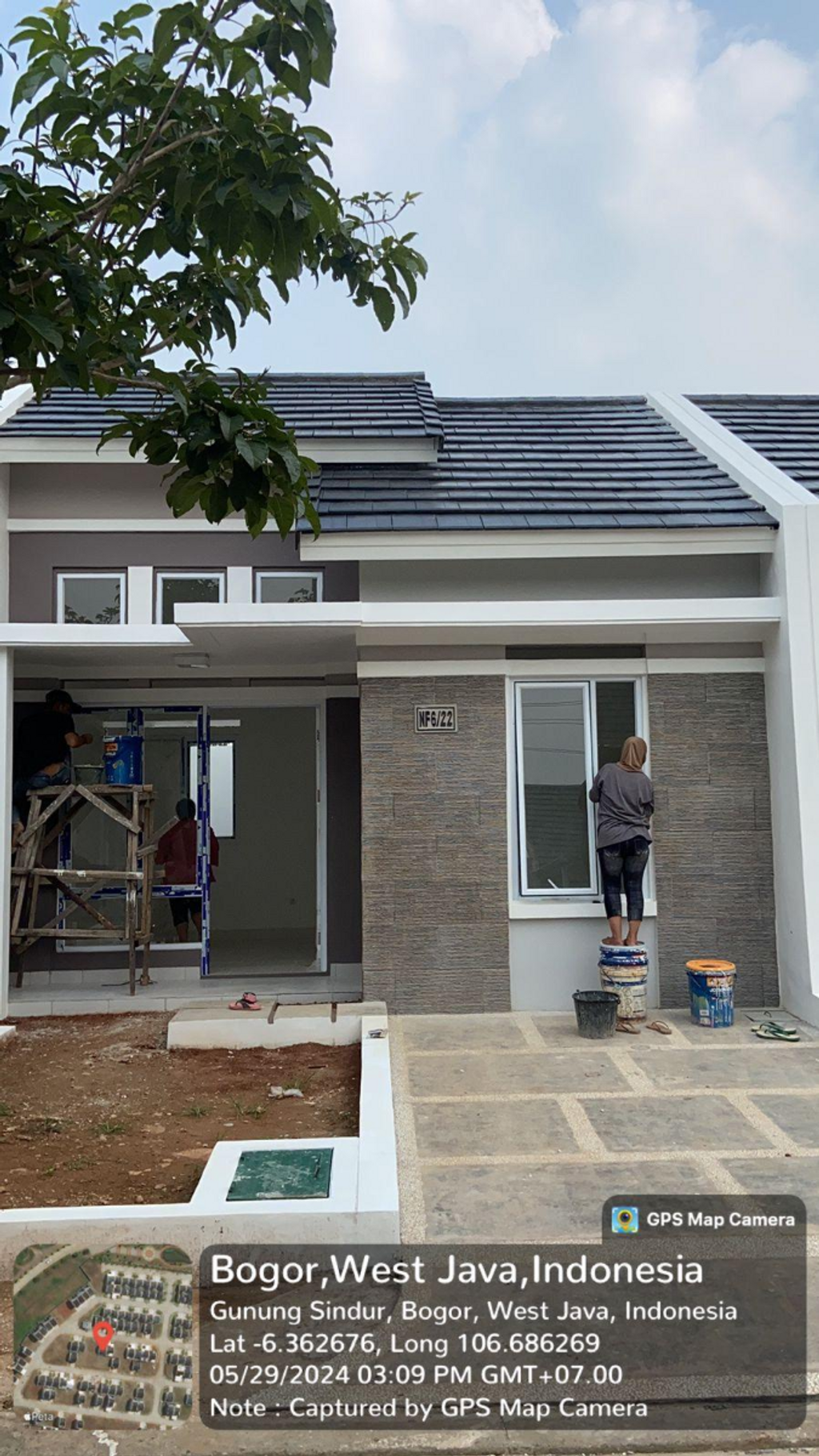 foto denah rumah tipe NF VI-0022 perumahan SERPONG NATURA CITY