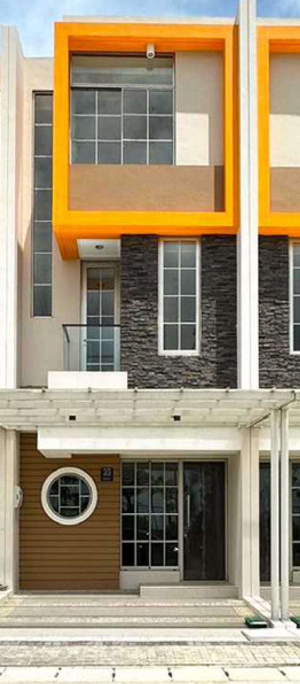 foto tampak rumah tipe HAZEL HOEK perumahan DISTRIK 17 & 19 ( CLUSTER DENVER)
