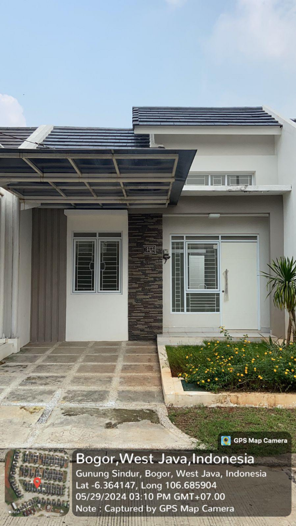 foto tampak rumah tipe NE 2 - 012 perumahan SERPONG NATURA CITY
