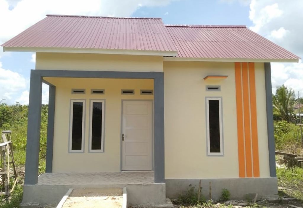 foto tampak rumah tipe 36 perumahan PALM INDAH