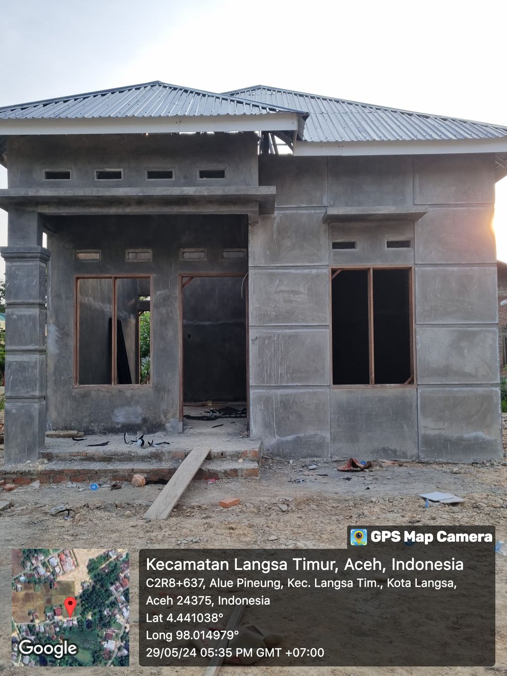 foto tampak rumah tipe 36 perumahan AZFAR RESIDENCE