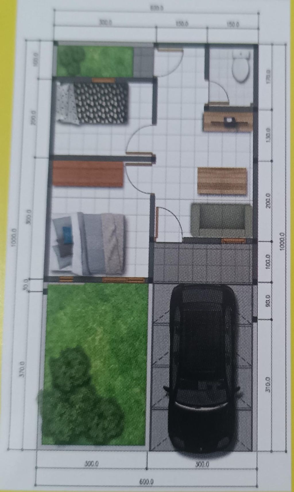 foto denah rumah tipe MEZZANINE perumahan Puri Delta Tigaraksa