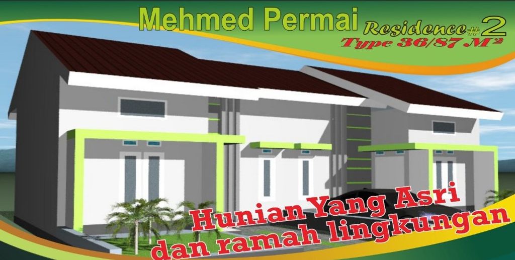 foto tampak rumah tipe 36 perumahan MEHMED RESIDENCE PERMAI 2