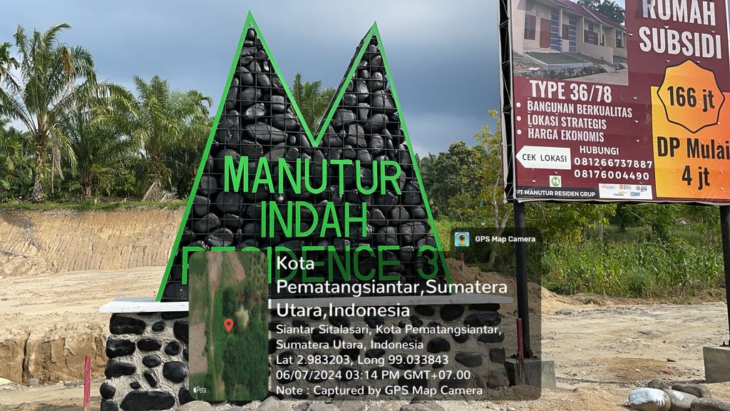 foto gerbang perumahan MANUTUR INDAH RESIDENCE III