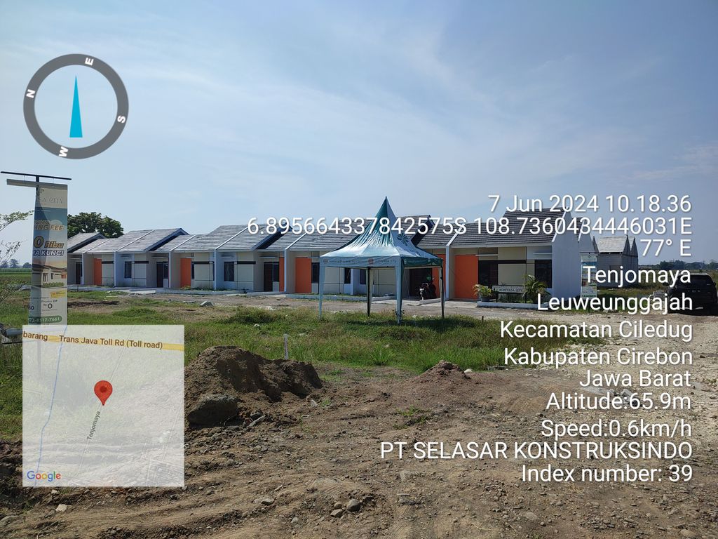 foto posisi tengah perumahan PERUMAHAN ADHIYASA CILEDUG