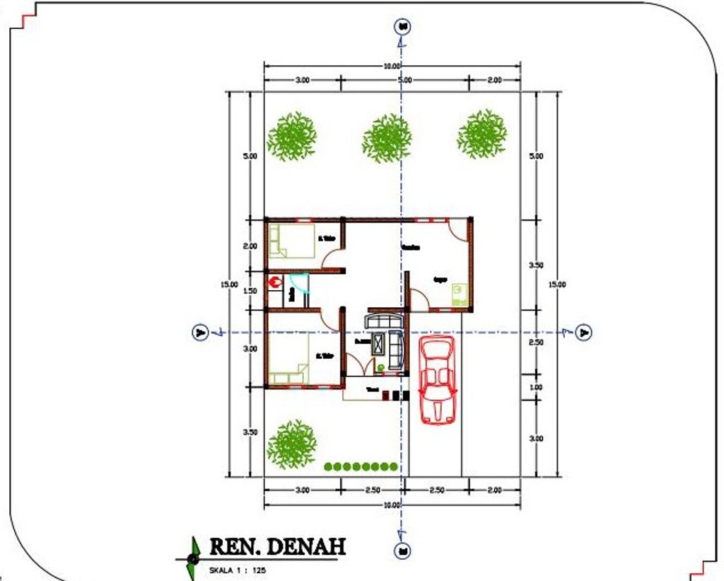 foto denah rumah tipe 45 perumahan KANDANG MAS RECIDENCE