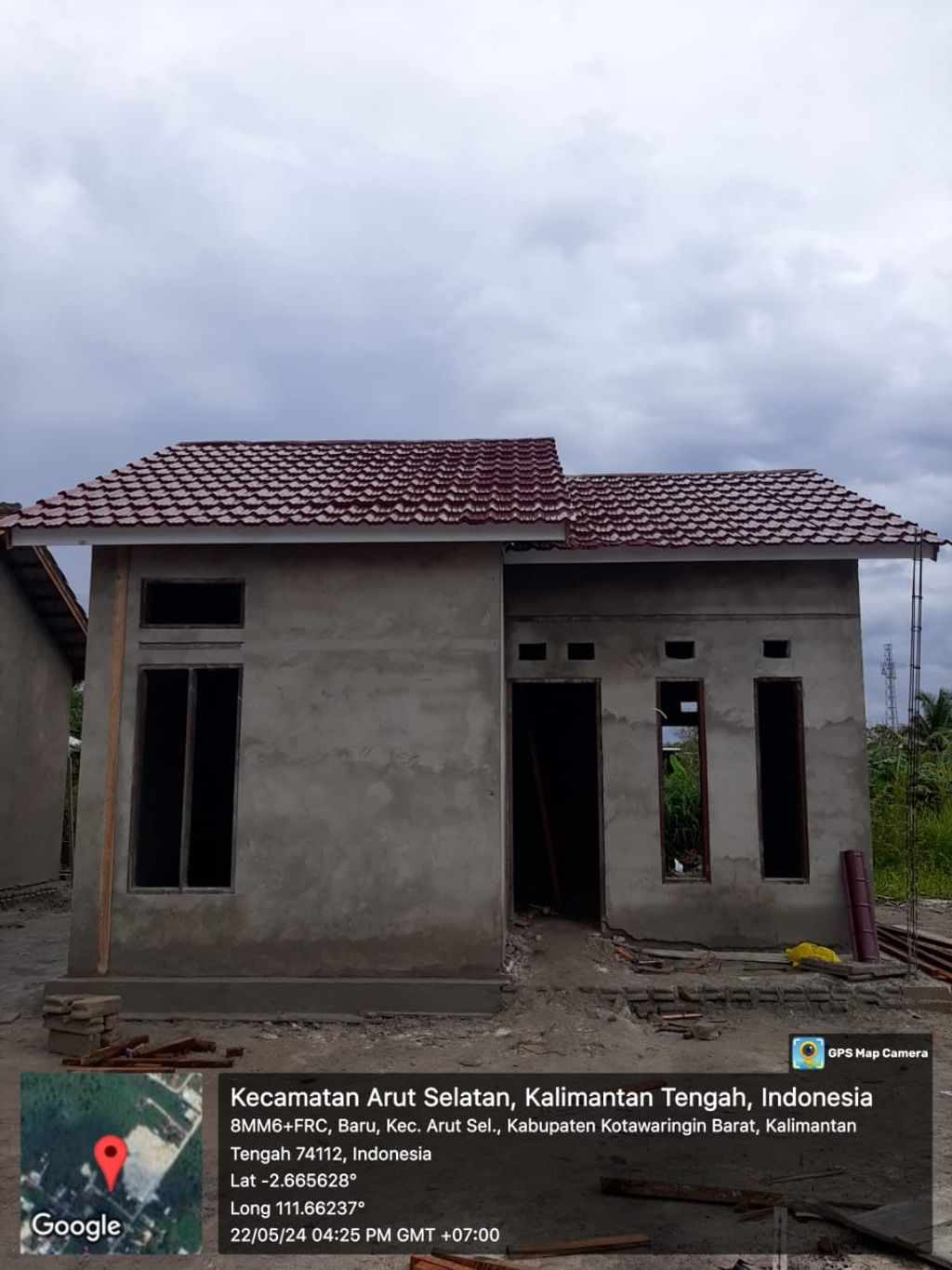 foto tampak rumah tipe 36 perumahan KURNIA MIHAU PERMAI