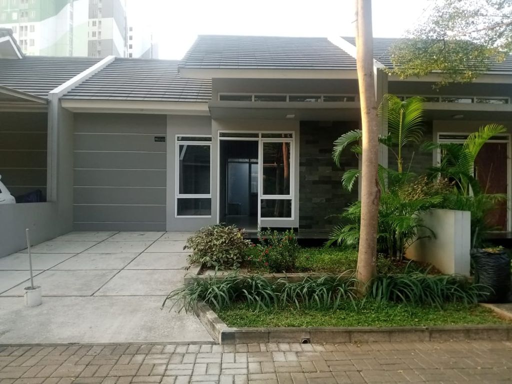 foto tampak rumah tipe 61/94 perumahan CLUSTER PALM VILLAGE