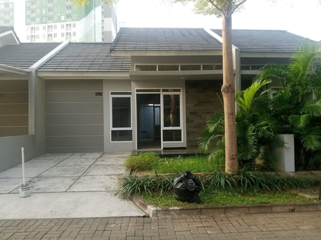 foto tampak rumah tipe 60/93 perumahan CLUSTER PALM VILLAGE