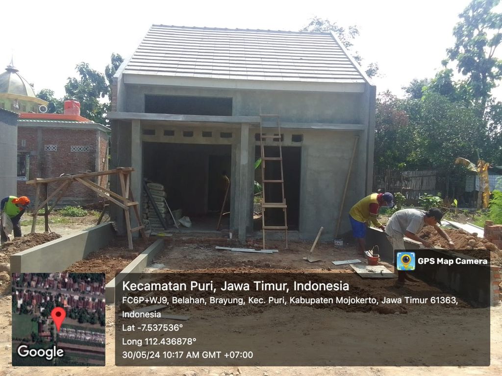 foto tampak rumah tipe 30 perumahan GRAHA MILLENIA INDAH