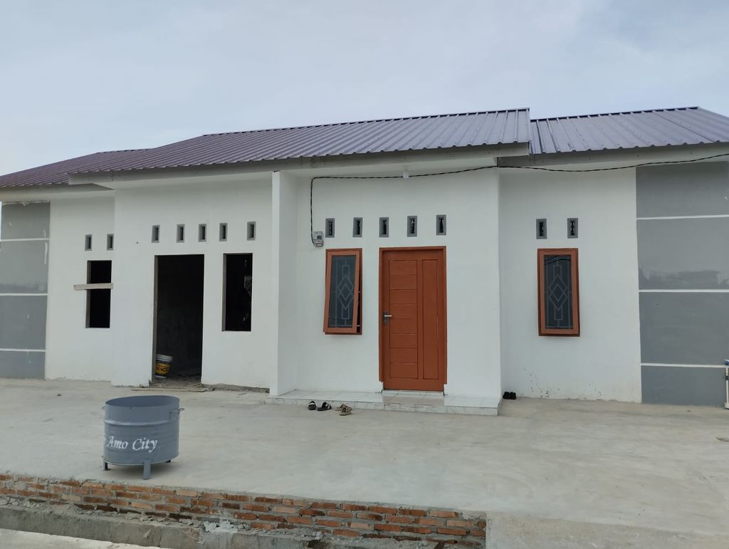 foto tampak rumah tipe 36 perumahan TE AMO CITY II