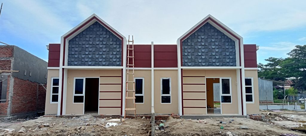 foto tampak rumah tipe 36 perumahan AL-IKHLAS TOWNHOUSE MAJENE