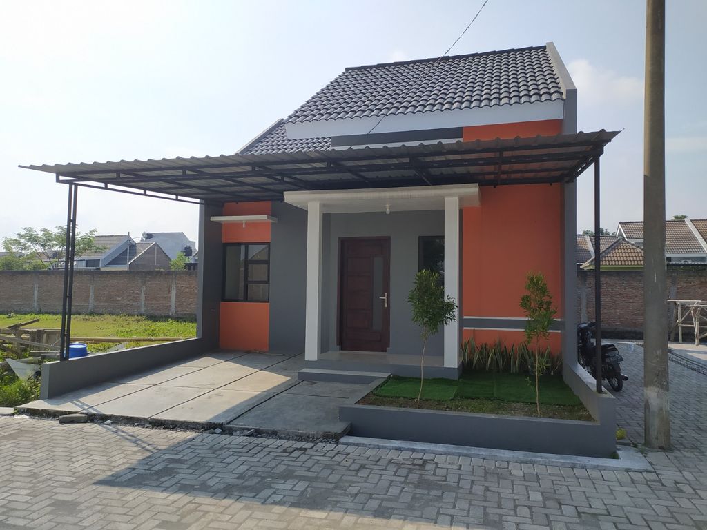 foto tampak rumah tipe 45 perumahan EDELWEIS BARU