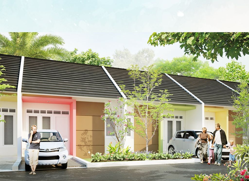 foto tampak rumah tipe 30/96 perumahan Kirana Cikarang