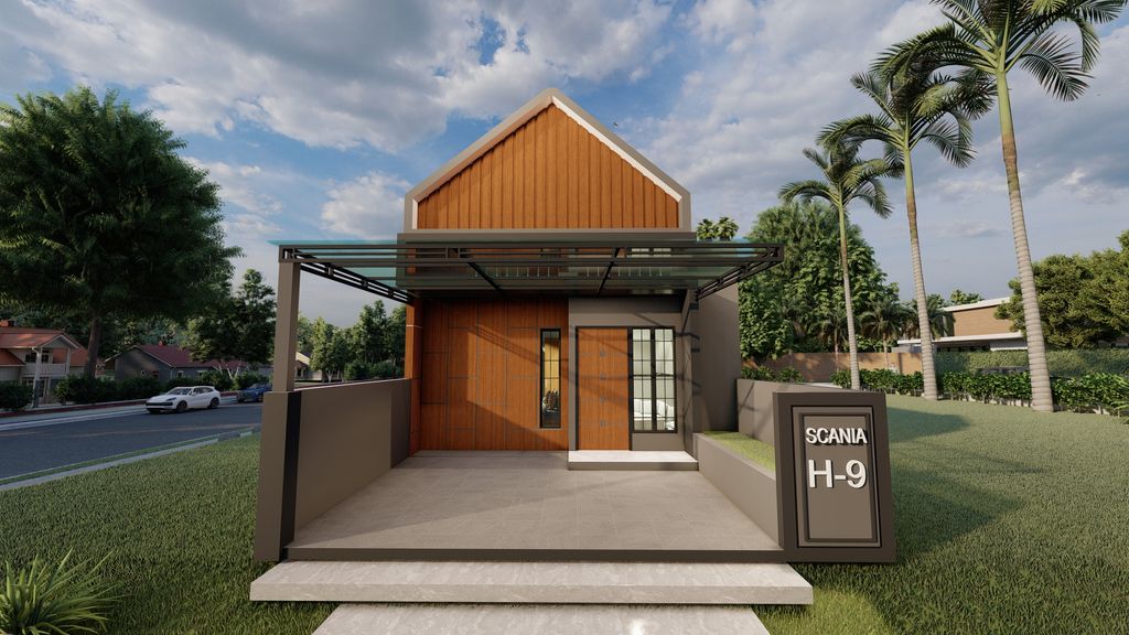 foto tampak rumah tipe Scania perumahan TEBET RAYA