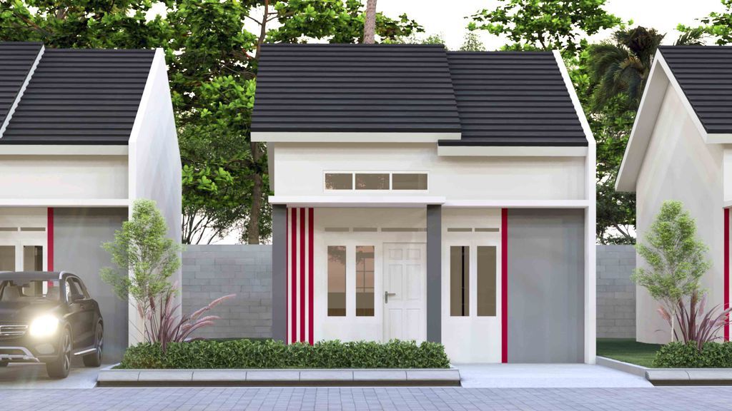 foto tampak rumah tipe Subsidi 36 perumahan CAHAYA AMANAH 3