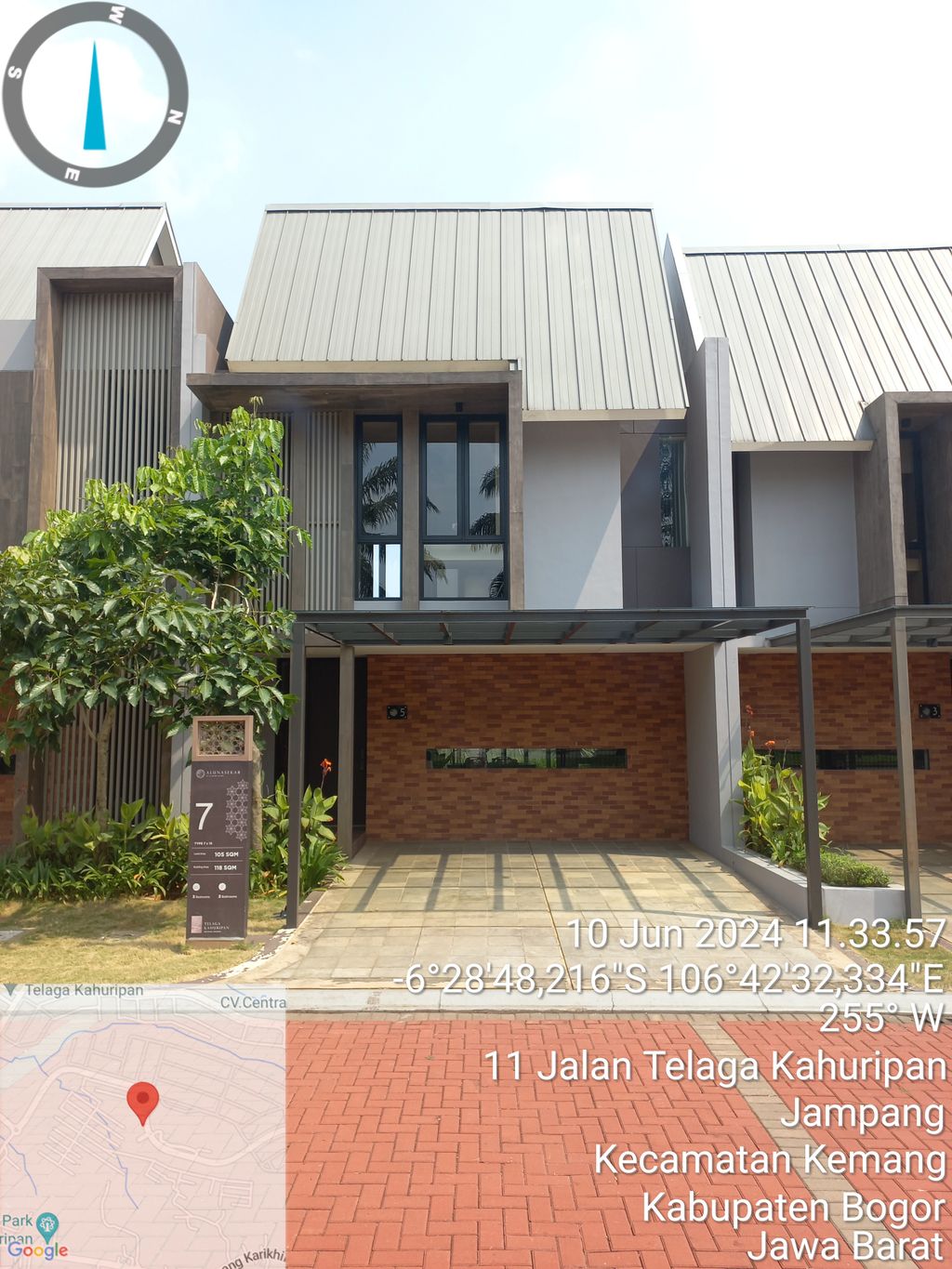 foto tampak rumah tipe 07 perumahan TELAGA KAHURIPAN