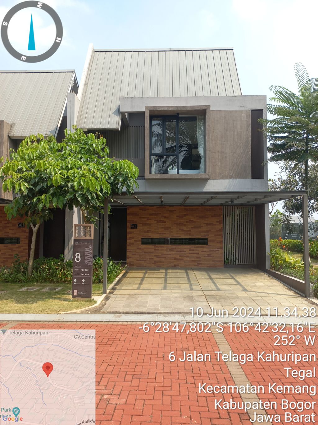 foto tampak rumah tipe 08 perumahan TELAGA KAHURIPAN