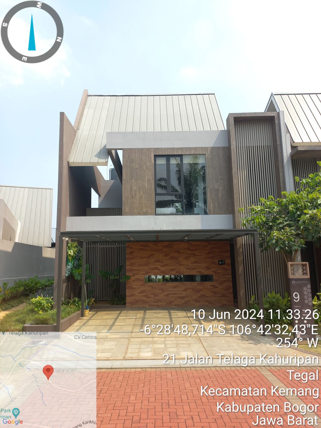 foto tampak rumah tipe 09 perumahan TELAGA KAHURIPAN