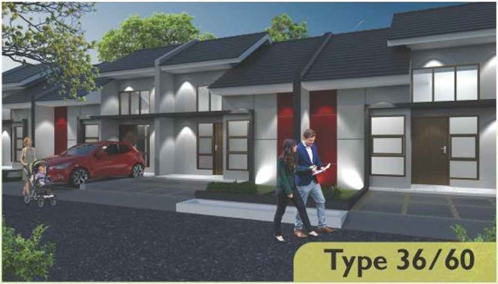 foto tampak rumah tipe 36/60 perumahan Graha Asri Residence 2