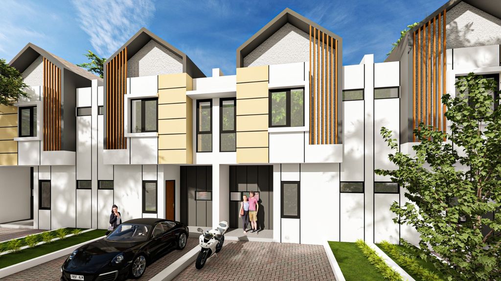 foto denah rumah tipe 60/66 perumahan PURI INDAH KATAPANG