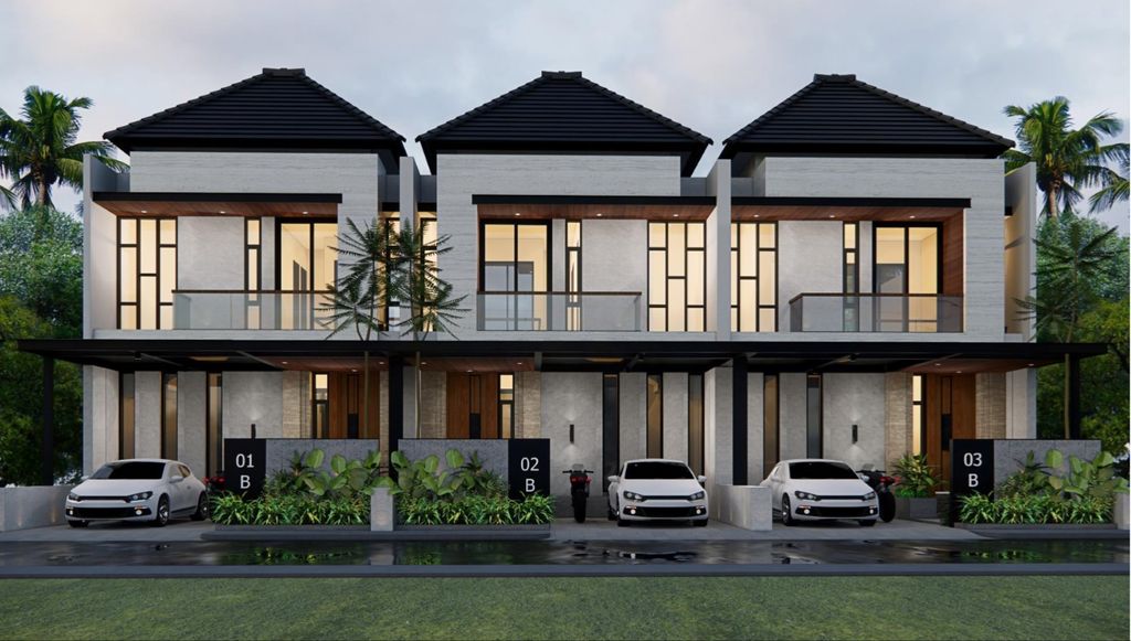 foto tampak rumah tipe 101/105 perumahan CIHEULANG REGENCY
