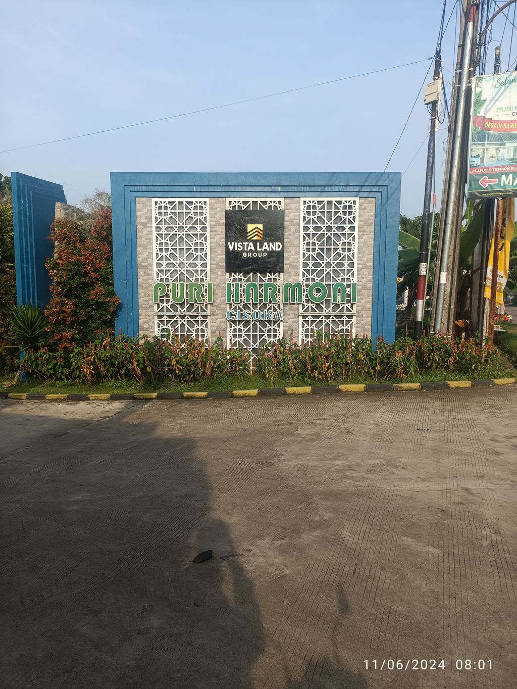 foto gerbang perumahan PURI HARMONI CISOKA TAHAP 2