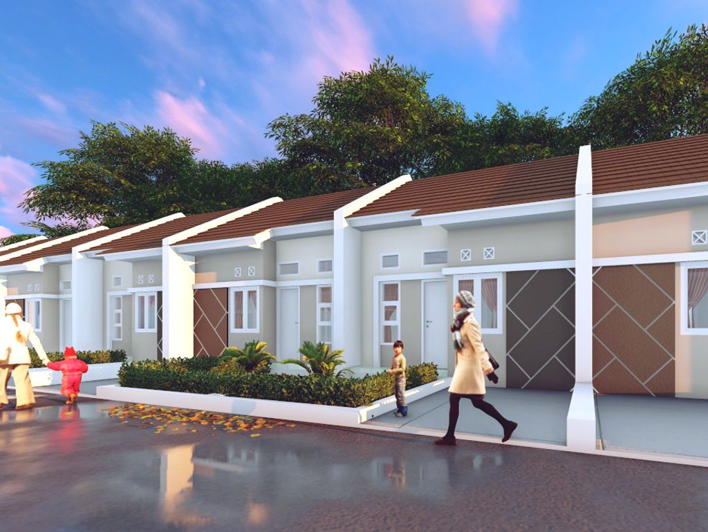 foto tampak rumah tipe 36/66 perumahan DZAFA PABUARAN RESIDENCE