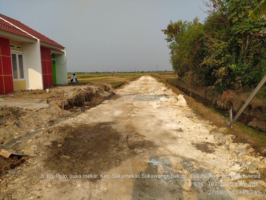 foto posisi tengah perumahan GREEN LAVENDER SUKAMEKAR TAHAP 2
