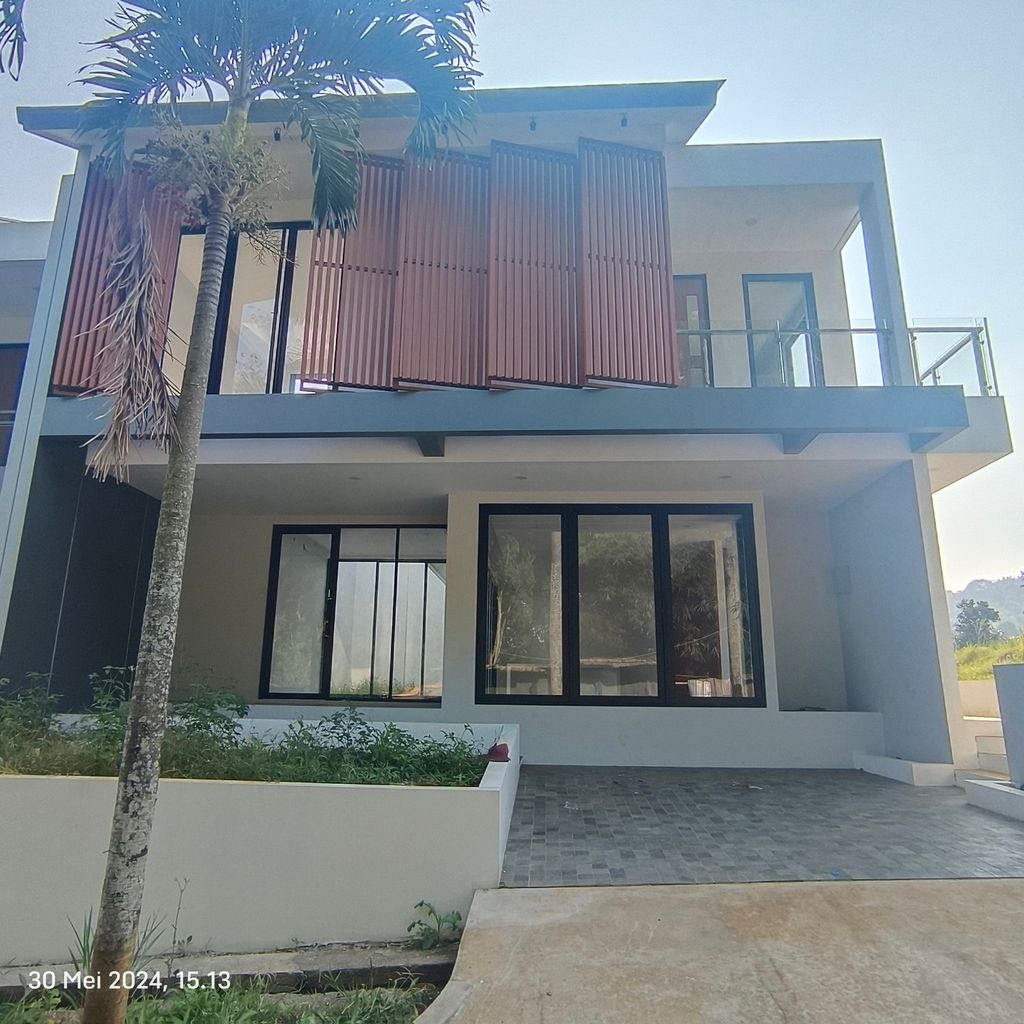 foto tampak rumah tipe B/CATTLEYA perumahan Smart Valley Modern Residence
