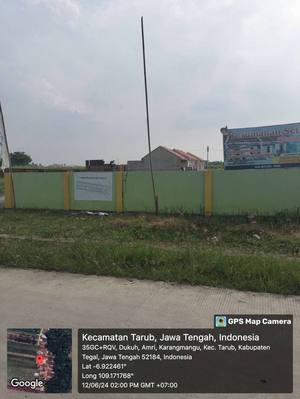 foto gerbang perumahan Setu residence