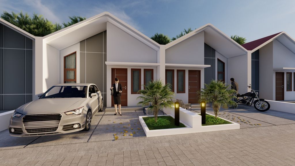 foto tampak rumah tipe Penggalang perumahan PERUMAHAN TP ABADI SEKTOR SOMPEL BARU