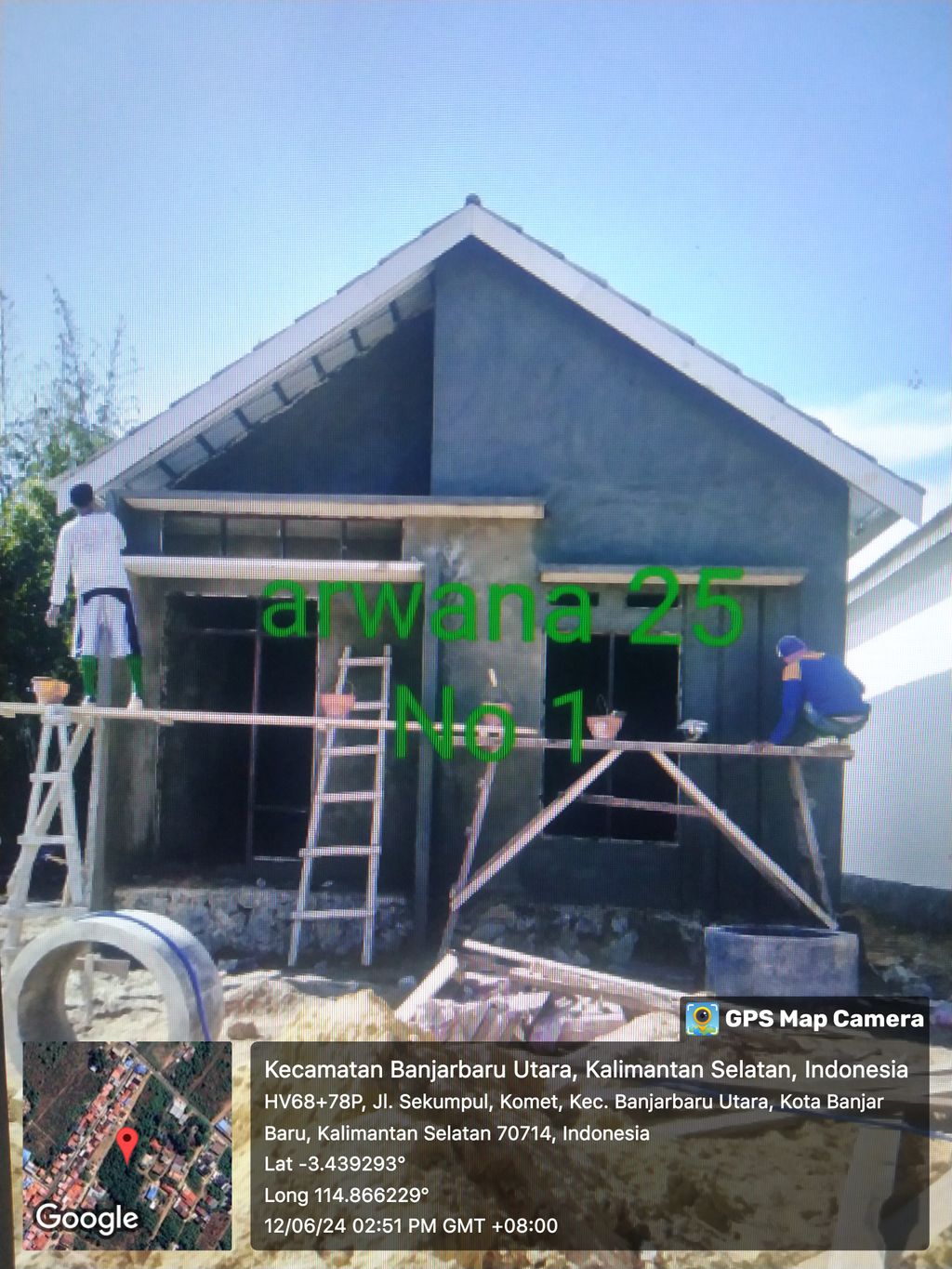 foto tampak rumah tipe ARWANA 15 perumahan ARWANA RESIDENCE 25