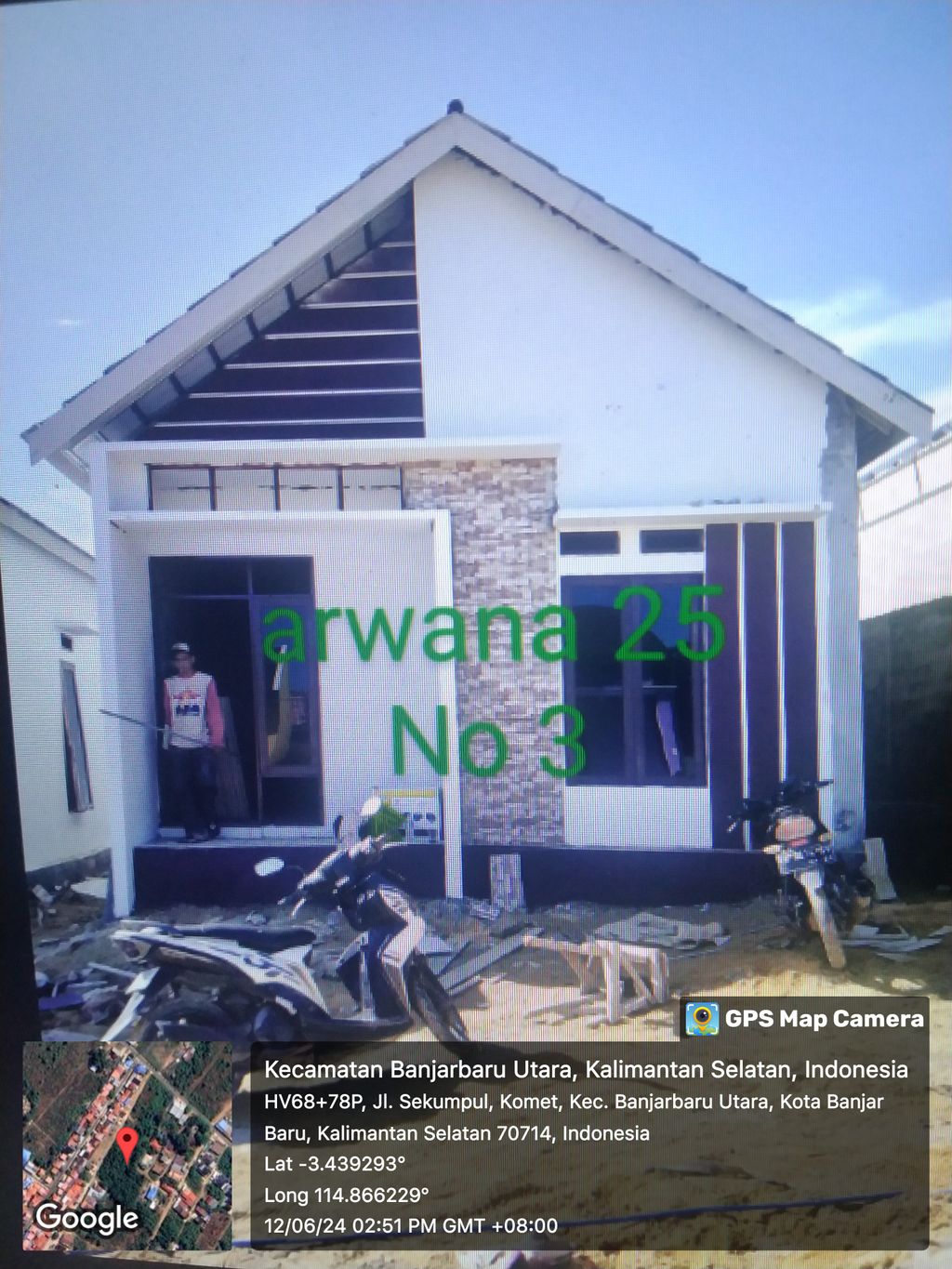foto denah rumah tipe ARWANA 15 perumahan ARWANA RESIDENCE 25